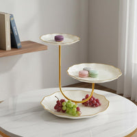Tiered Serving Tray Transparent 3 Tier Tray Trim for Dining Table