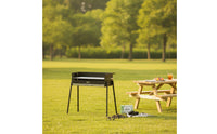 No-Install Portable Charcoal Grill Wind-Resistant Folding Barbecue Grill Heavy-Duty Long-Lasting for Tailgaters