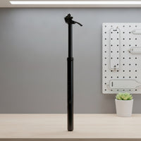 Dropper Seatpost with Shock Absorption Waterproof Manual Dropper Seatpost Adjustable for Commuters, Folding Bikes