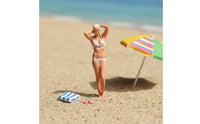 Bikini Woman Figurine Hand-Painted Female Figure in Swimsuit Highly Detailed Diorama Accessory for Hobbyists