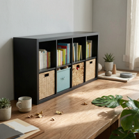 Cube Organizer Exposed Shelving Cube Storage Single-Piece Freestanding Customizable Design for Book Lovers, Students, Kid's Room