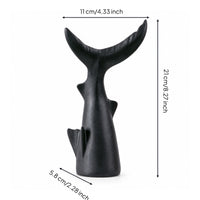 fishes Tail Sculpture Marine-Themed Abstract Sculpture Modern Statue for Art Collectors, Office Desk, Entryway Console