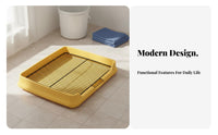 Indoor Dog Toilet Keeps Paws Dry Dog Potty Tray Puppy Pee Training Tray Spill-Resistant Puppy Training Pad Holder for Small Dogs