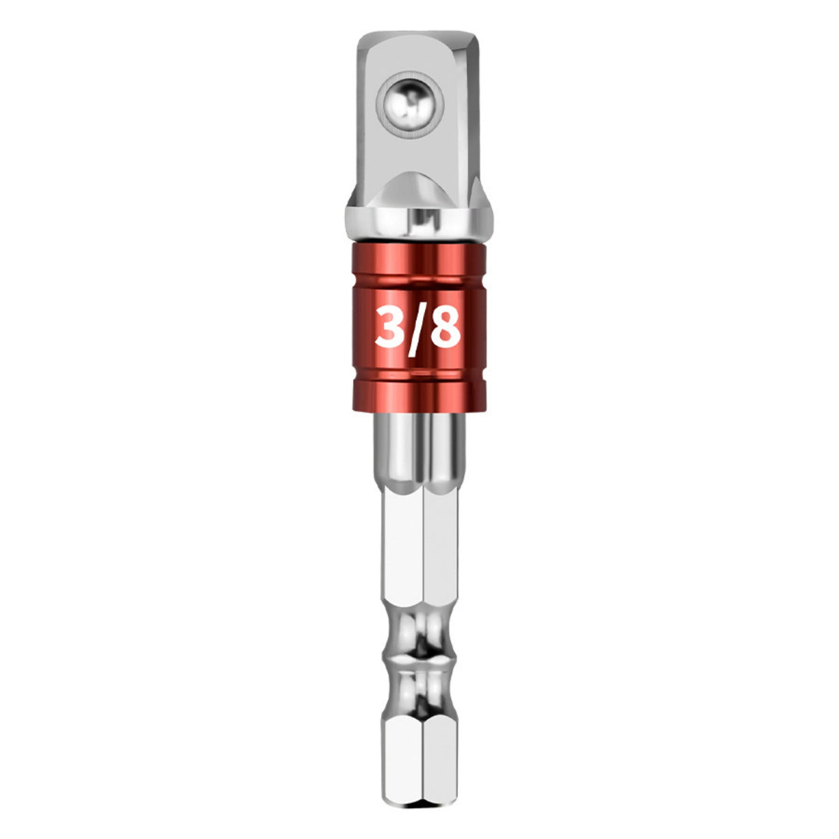Socket Adapter with Hex Shank Secure 3/8 Socket Adapter Resistant