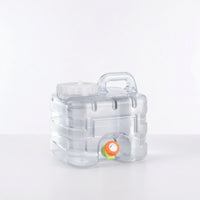 Water Container with Tube Wide-Mouth Square Water Container Rigid for Campers