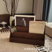 Japanese Style Wooden Desktop Organizer for Cards and Documents