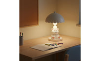 White Bear Table Lamp Press Control Kids Table Lamp Rechargeable for Bedroom