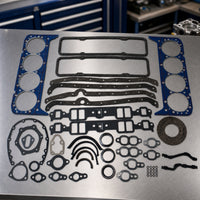 Engine Overhaul Gasket Set Complete SBC Gasket Kit Replacement Rear Main Seal for Mechanics, Car Restorers