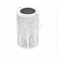 Solar Projection Lantern Weather Resistant Tree Pattern Shadow Lamp for Balcony