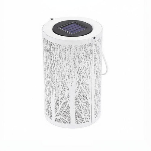 Solar Projection Lantern Weather Resistant Tree Pattern Shadow Lamp for Balcony