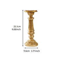 Roman Pillar Candle Holder Sculpted Decor Lustrous for Candlelit Dinners