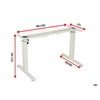 Single Actuator Desk Frame Wire Set Sit-Stand Desk Frame Corded Control Handset