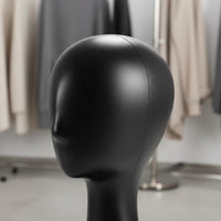 Multi-Purpose Abstract Female Mannequin Head Lightweight Hairpiece Display Head Long-Lasting Hat Display Stand for Retailers, Boutique, Trade Exhibition, Storefront