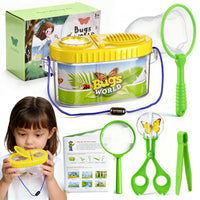 Outdoor Insect Catcher Kit 6-Piece Set with Observation Box for Kids