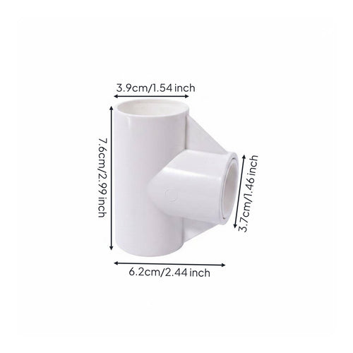 3 Way PVC Connector Eco-Friendly Material 4 Way PVC Fitting Thickened