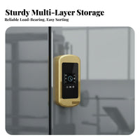 Wooden Locker with Lock Lockable Employee Storage Cabinet Large Capacity Freestanding Employee Locker for Employees, Gym Members