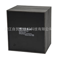 4-Slot Ebony Wood Grain Automatic Watch Winder Box with Digital Display