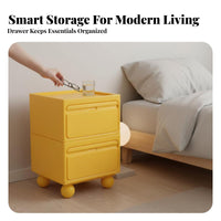 Nordic design S-Shaped Nightstand Minimalist Design Bedside Table Space-Saving Storage Furniture Multi-Functional for Apartment Dwellers, Homeowners, Students, Bedroom, Small Spaces, Living Room, Entryway