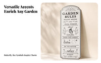 Garden Metal Sign Metal Wall Sign Botanical Arched Top
