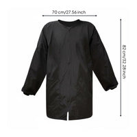 Waterproof Technician Cape Lightweight Hair Stylist Work Gown Neck zip Barber Apron for Barbers