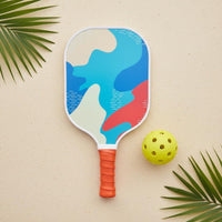 Paddleball Racket Lightweight Fiberglass Pickleball Racket Construction Colorful Outdoor Paddle for Beginners, Athletes, Beach, Park