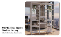 Cosmetic Display Rack Multifunctional Freestanding Display Rack Versatile Design Multi-Tier Retail Stand for Retailers, Boutique, Supermarket, Bedroom