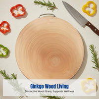 Ginkgo Wood Cutting Board, Double-Sided, Thickened, Modern Kitchen