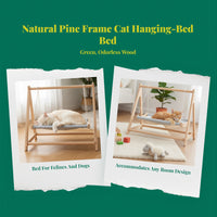 Breathable wood pet bed