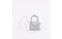 Beaded Handbag with Drawstring Pouch Compact Purse Small for Weddings