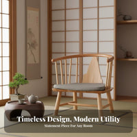 Japanese and Design Floor Armchair with Supportive Supportiverest Low Chair Space Saving Soft Pad for and Beverage Lovers