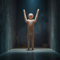 Lifesize Inflatable Corpse Scary Inflatable Mannequin with Arms Waterproof Inflate Figure Portable for Halloween Party