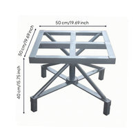 Spray Painting Table Steel Rotating Worktable Heavy-Duty Turntable with Metal Lattice Surface for Hobbyists, Studios