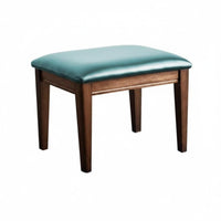 Upholstered Entryway Bench Solid Wood Frame Low Stool High-Density Foam Filling