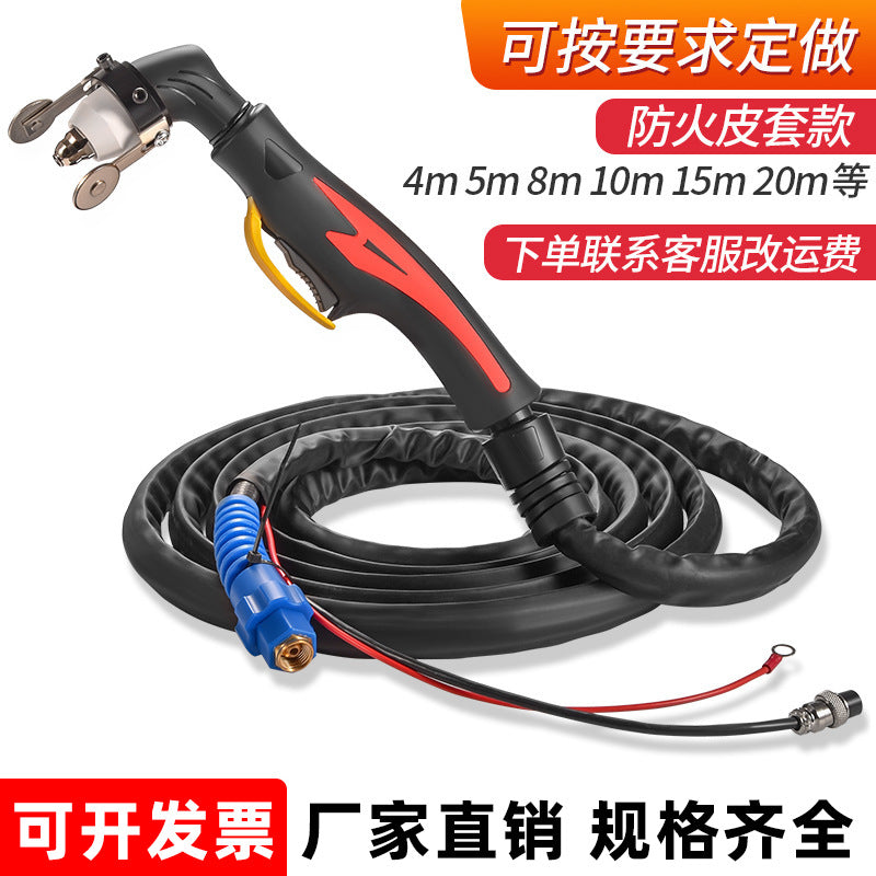 P80 Plasma Torch Leather Sheath Accessories for LGK-100 Air Plasma Cutter, Handheld, Flame-Retardant and Oil-Proof