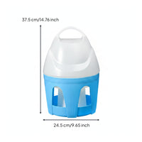Pigeon Water Dispenser with Handle Weight-Operated-Fed Fowl Waterer with Handle Split Detachable Bird Drinker for Ducks, Chicken Coop