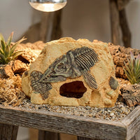 Resin Aquarium Rock Cave Decorations and Reptile Hideout, Aquatic Tank Decorations for Turtles, Aquatic Tank Ornaments for Snakes