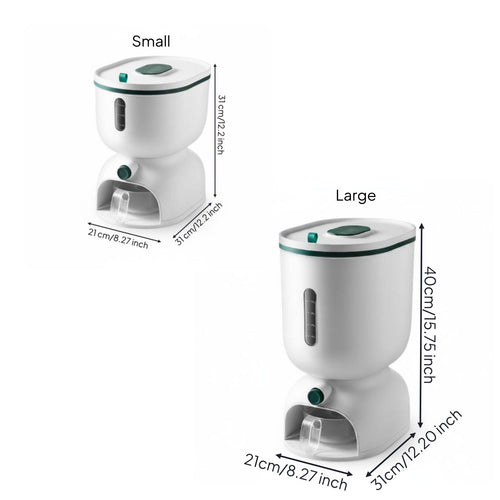 Press Rice Container Measuring Cup Rice Container Large Capacity