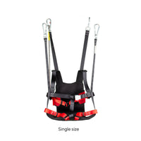 High-Strength Straps Aerial Glide Seat Harness Aluminum Buckle Aerial Glide Safety Seat Easy to Put on for Amusement Park