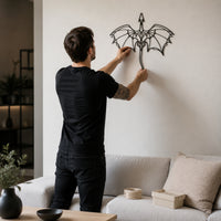 Metal Dragon Wall Art Gothic Dragon Wall Decoration Long-Lasting for Study