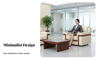 Single-Person Business Couch Professional Appearance Reception Armchair Modern Design Wood Frame Accent for Corporate Clients