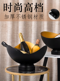 欧式高档香槟桶加厚不锈钢大号红酒冰桶酒吧餐厅洋酒冰桶派对冰桶