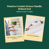 Ceramic Cabinet Handle, European Vintage Drawer Knob