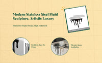 Stainless Steel Liquid Bead Sculpture Modern Decor