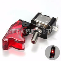 ASW-07D Illuminated Toggle Switch for Car Modification, 12V, Red/Blue LED Fog Light Switch