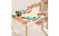 Educational Play Table Multifunction Educational Activity Table Number Learning Desk for Young Children, Kids, Classroom, Nursery