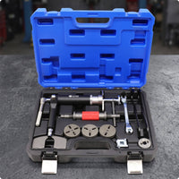 Pneumatic Brake Caliper Compression Tool Kit Air Pressure Assisted Brake Caliper Tool Set with Storage Case Left and Right Turn for Mechanics, Garage