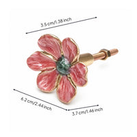 Steel Flower Shape Cabinet Drawer Knob Iridescent Flower Shape Cabinet Drawer Knob Vintage for Drawers