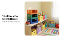 Foldable Storage versatile Stackable Foldable Lidded Box With Lid for Living Room
