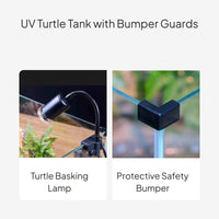 Super Clear Glass Turtle Terrarium with Basking Deck