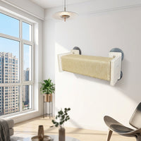 Hanging Cat Bed Window Perch with Suction Cup Mount, Enclosed Space Capsule Hammock and Scratching Pillar, Indoor Perch for Glass Panes
